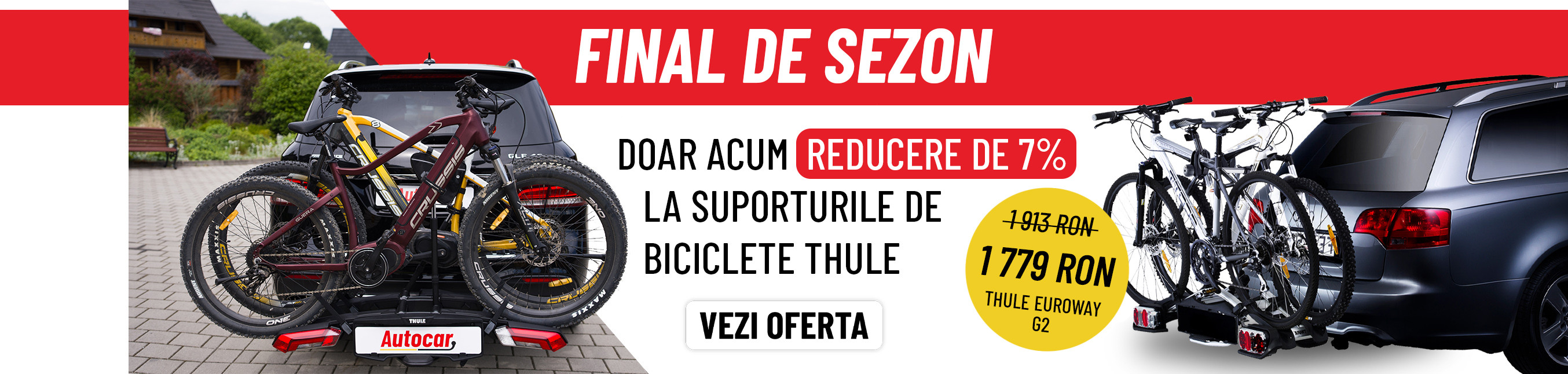 reducere de 7%  la suporturile de biciclete